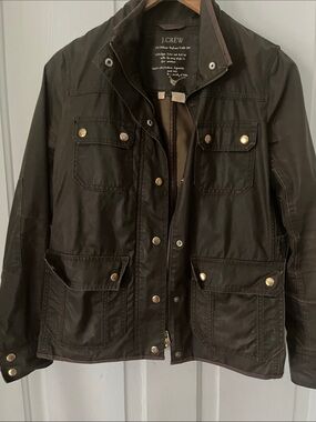 J Crew waxed canvas jacket